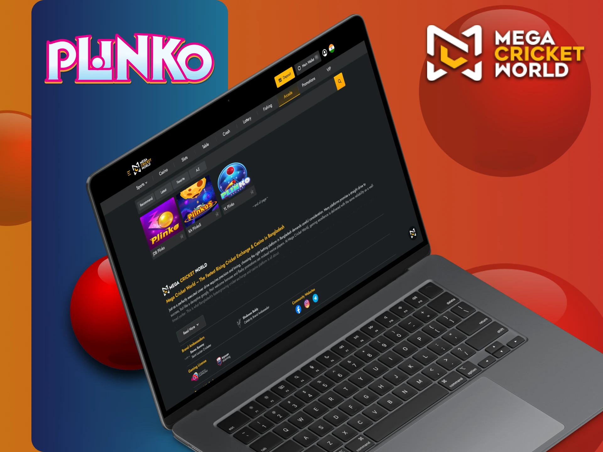 MegaCricketWorld Plinko गेम के बारे में अधिक जानें।