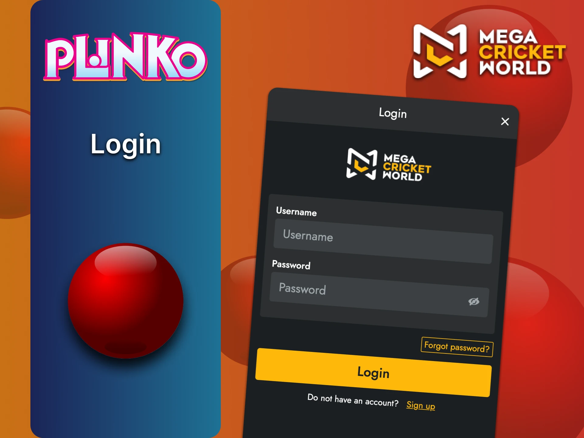 MegaCricketWorld में साइन इन करने का तरीका जानें।