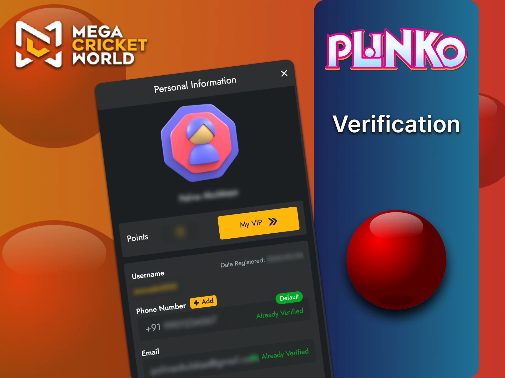 आपको अपना MegaCricketWorld खाता सत्यापित करना होगा।