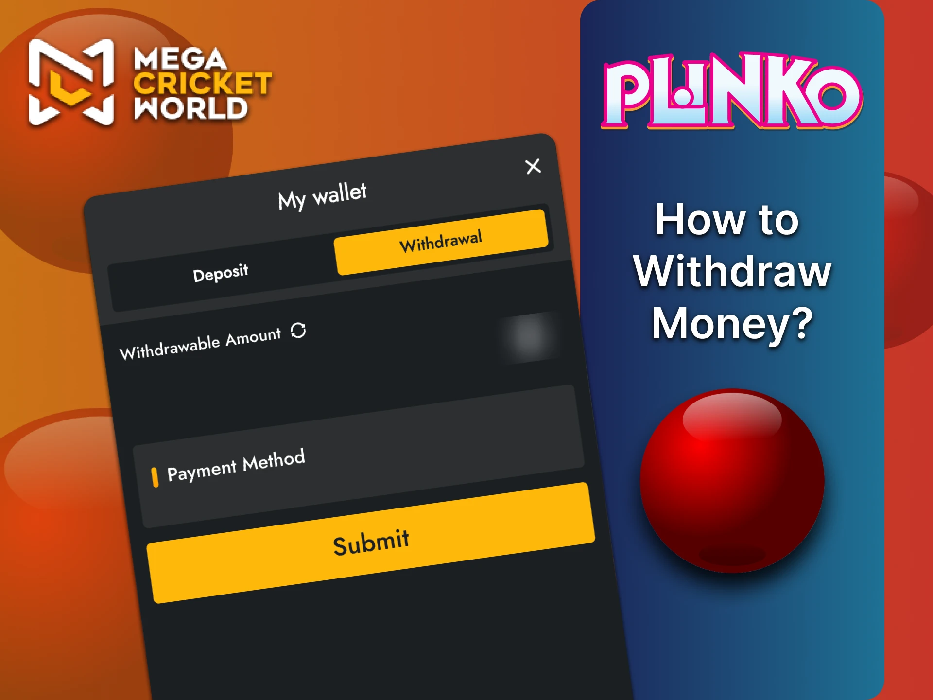 नीचे दिए गए चरणों का पालन करें और अपनी MegaCricketWorld जीत निकालें।