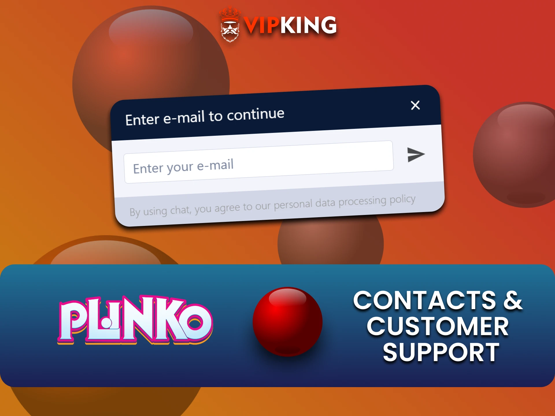 VipKing वेबसाइट Plinko खिलाड़ियों के लिए सहायता प्रदान करती है।