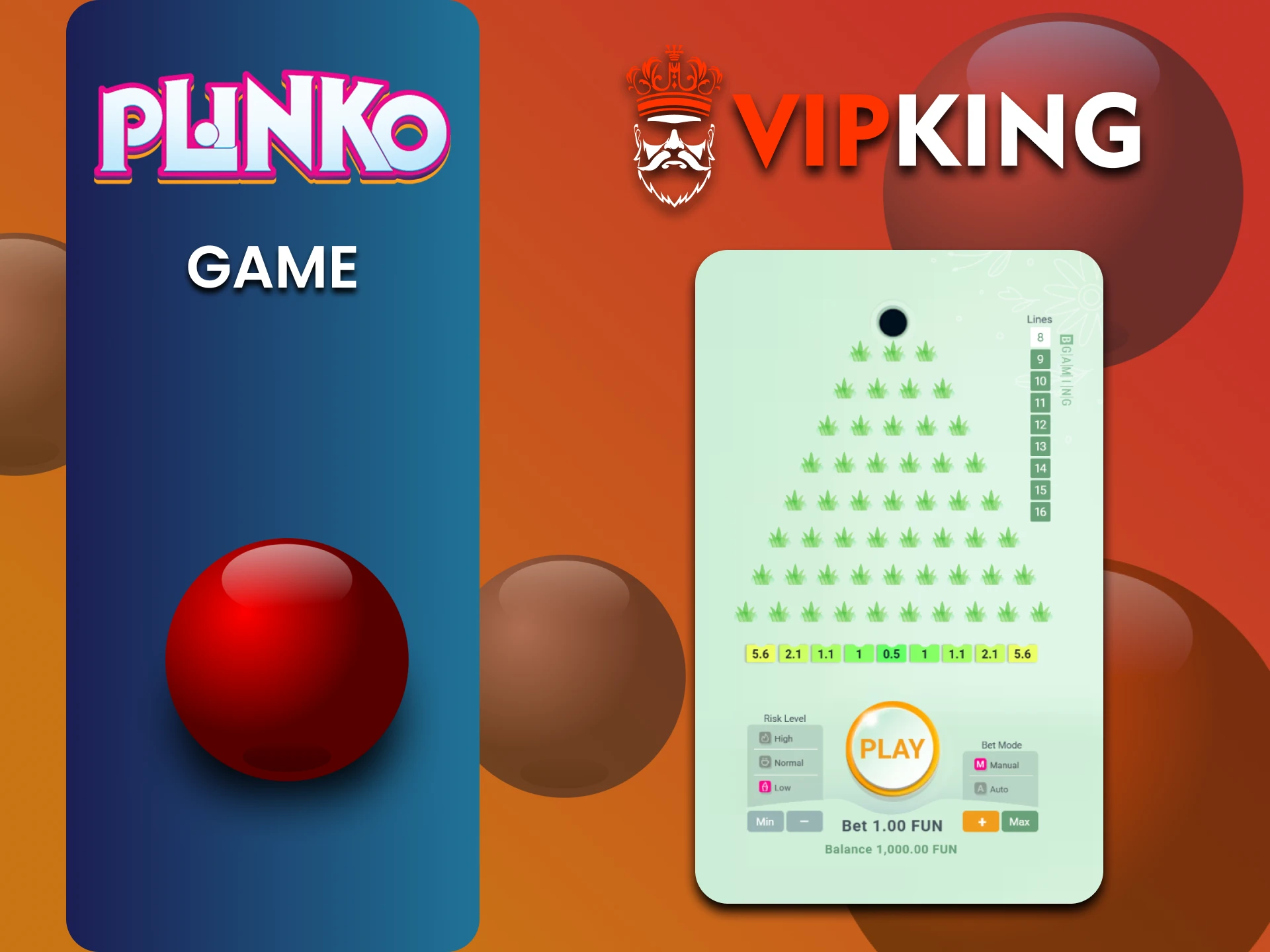 हम आपको VipKing पर Plinko गेम के बारे में बताएंगे।