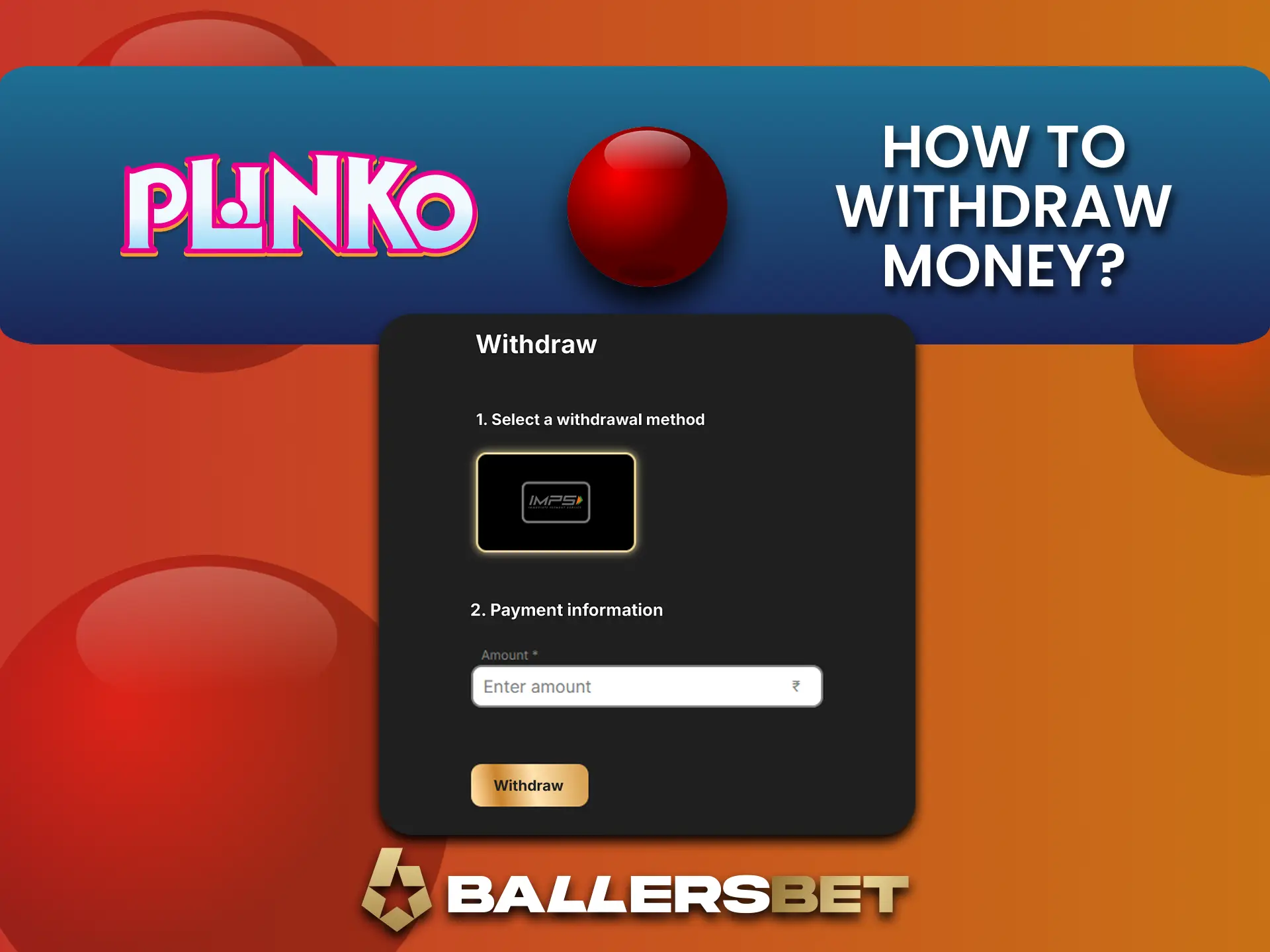 BallersBet से अपनी Plinko जीत कैसे निकालें, जानें।